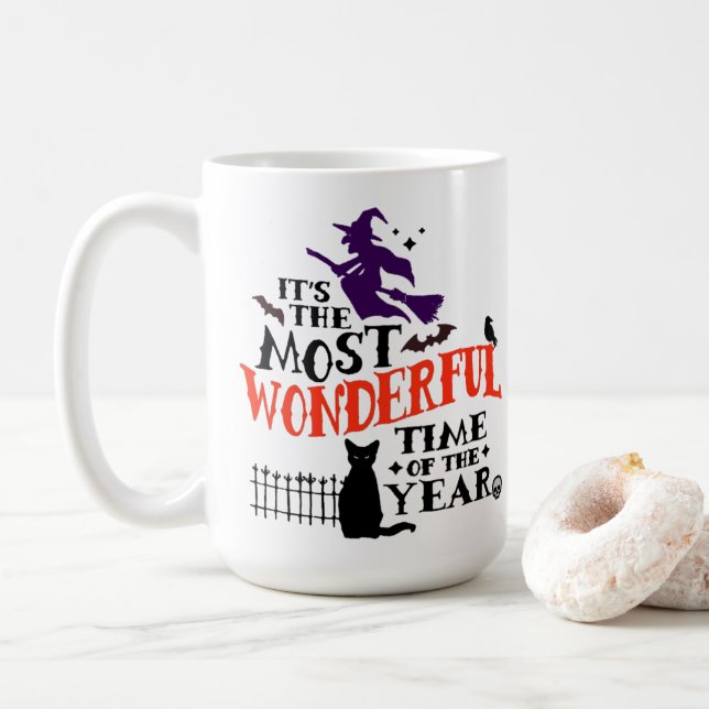 Halloween ist die schönste Zeit des Jahres Kaffeetasse (Mit Donut)