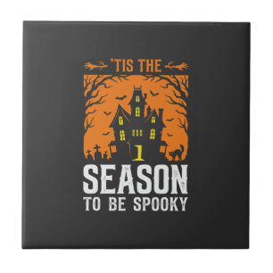 Halloween ist die Zeit, um gruselig Design_1 zu se Fliese