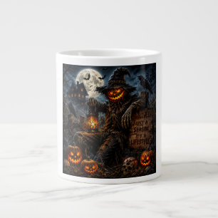 Halloween ist ein Lebensstil – Kürbiss Vogelscheuc Jumbo-Tasse