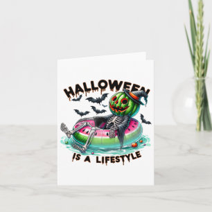 Halloween ist ein Lifestyle Ghost Summerween Funny Karte