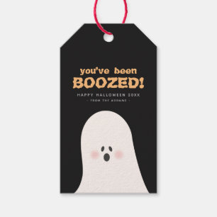 Halloween ist ein Niedlicher Ghost-Flaschentag Geschenkanhänger