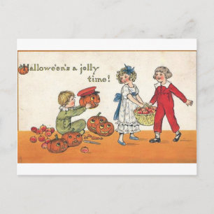 Halloween ist eine Jolly-Zeit Feiertagspostkarte
