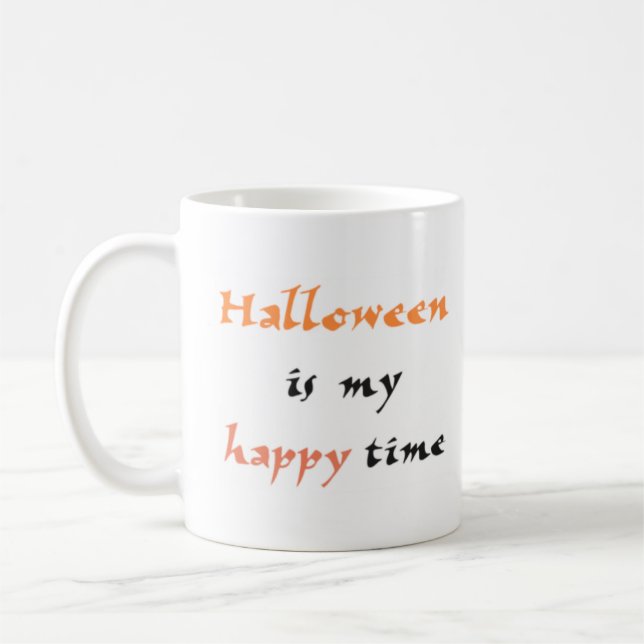 halloween ist glückliche Zeit Tasse (Links)