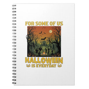 Halloween Ist Jeden Tag Friedhof Zombies Lagerfeue Notizblock