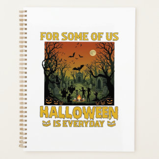 Halloween Ist Jeden Tag Friedhof Zombies Lagerfeue Planer