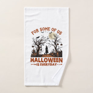 Halloween ist jeden Tag Hexe Silhouette Vollmond G Handtuch