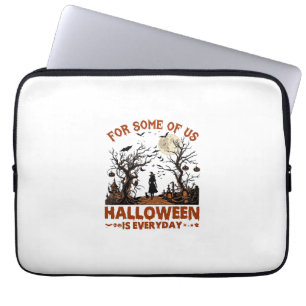 Halloween ist jeden Tag Hexe Silhouette Vollmond G Laptopschutzhülle