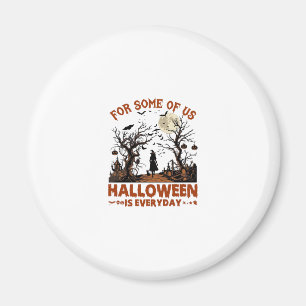 Halloween ist jeden Tag Hexe Silhouette Vollmond G Magnet