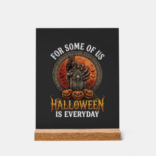 Halloween Ist Jeden Tag Monster Hand Grabstein Kür Acrylschild
