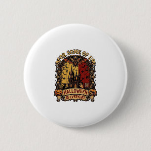 Halloween Ist Jeden Tag Spukhaus Fledermäuse Kürbi Button