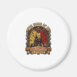Halloween Ist Jeden Tag Spukhaus Fledermäuse Kürbi Magnet