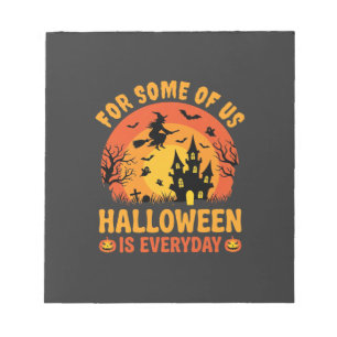 Halloween Ist Jeden Tag Spukhaus Hexe Notizblock