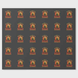Halloween ist jeden Tag Spukhaus Retro Geschenkpapier