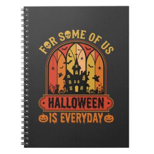 Halloween ist jeden Tag Spukhaus Retro Notizblock