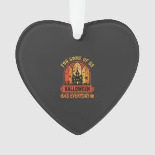 Halloween ist jeden Tag Spukhaus Retro Ornament