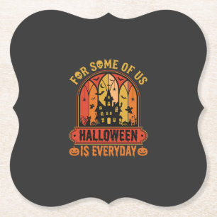 Halloween ist jeden Tag Spukhaus Retro Untersetzer