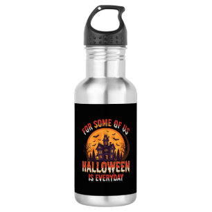 Halloween ist jeden Tag Spukhaus Vintage Grafik Edelstahlflasche