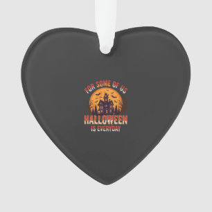 Halloween ist jeden Tag Spukhaus Vintage Grafik Ornament