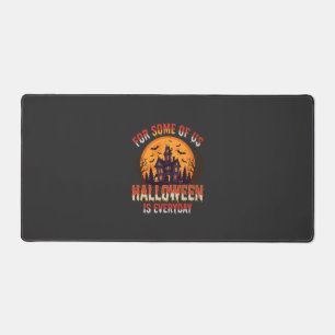 Halloween ist jeden Tag Spukhaus Vintage Grafik Schreibtischunterlage