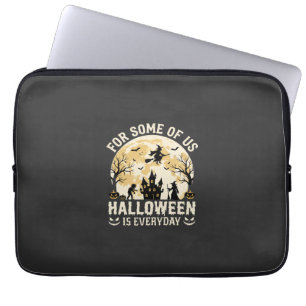 Halloween ist jeden Tag verzauberte Mond Hexen Sil Laptopschutzhülle