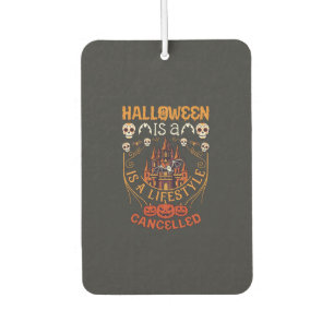 Halloween Ist Lifestyle Abgesagt Schloss Schädel P Autolufterfrischer
