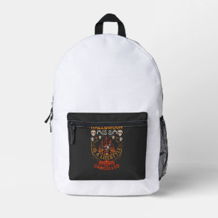 Halloween Ist Lifestyle Abgesagt Schloss Schädel P Bedruckter Rucksack