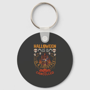 Halloween Ist Lifestyle Abgesagt Schloss Schädel P Schlüsselanhänger