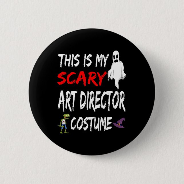 Halloween ist mein Beängstigender Kunstdirektor Ko Button (Vorderseite)