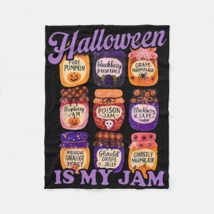 Halloween ist mein Ding Kürbis Gruselig Herbst Her Fleecedecke