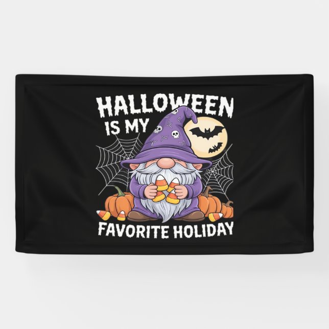 Halloween ist mein Lieblings-Urlaub Kürbis Candy C Banner (Horizontal)