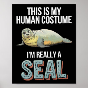Halloween ist mein menschliches Kostüm, ich bin wi Poster