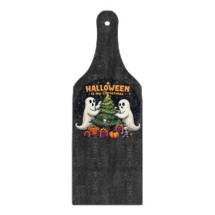 Halloween ist mein Weihnachtsgeister Weihnachten Schneidebrett