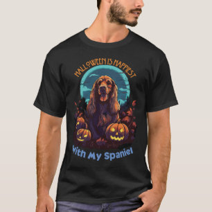 Halloween ist mit meinem Spanier am glücklichsten T-Shirt