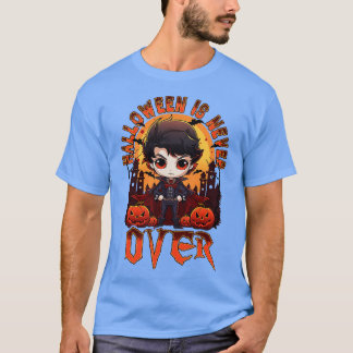 Halloween ist nie über Chibi Vampire Boy T-Shirt