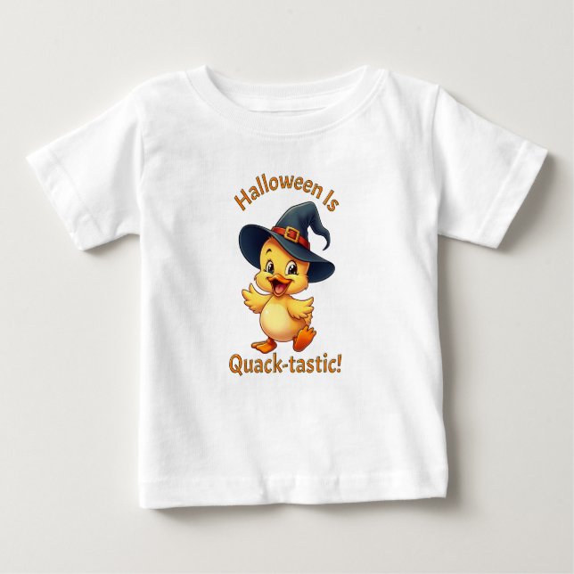 Halloween ist quacktastisch! Niedlich Baby T-shirt (Vorderseite)