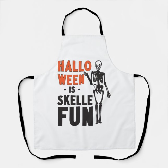 Halloween ist Skellefun Schürze (Vorderseite)