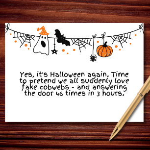 Halloween ist zurück... und das Chaos auch. Karte