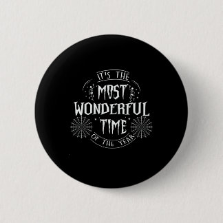Halloween It is The Most Wonderful Time Birthday Button