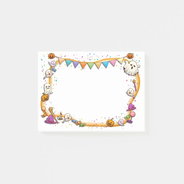 Halloween-it-Notes Post-it Klebezettel (Vorderseite)