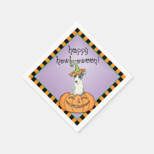 Halloween Italian Greyhound Napkins Serviette