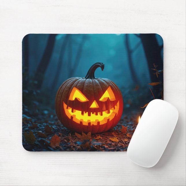 Halloween-Jack in Holz Mousepad (Mit Mouse)