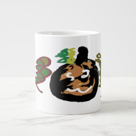 Halloween-Jack "Laternenkaffee" Jumbo-Tasse