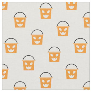 Halloween Jack-O-Lantern Candy Bucket Pattern Stoff
