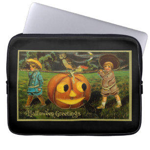 Halloween Jack-o-Lantern Ernte Nacht von Kindern Laptopschutzhülle