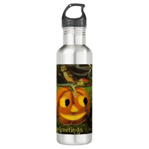 Halloween Jack-o-Lantern Ernteabend von Kindern Edelstahlflasche