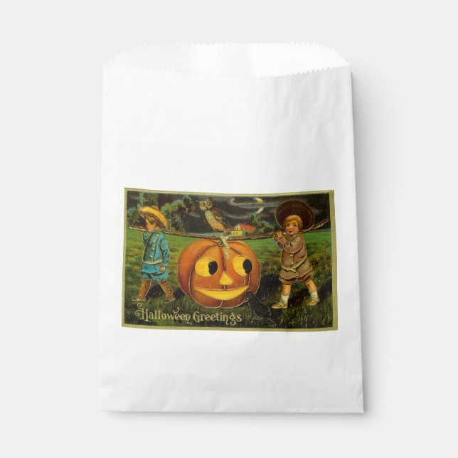 Halloween Jack-o-Lantern Ernteabend von Kindern Geschenktütchen (Vorderseite)