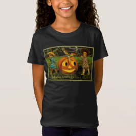 Halloween Jack-o-Lantern Ernteabend von Kindern T-Shirt