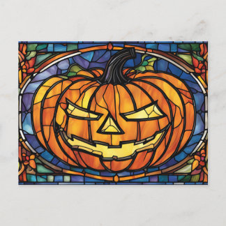 Halloween Jack-O-Lantern  Feiertagspostkarte