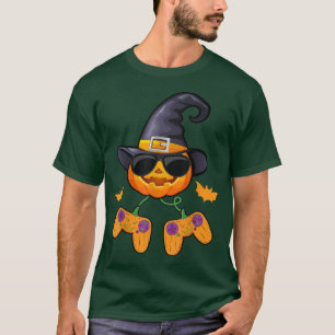 Halloween Jack O Lantern Gamer Lustige Videospiele T-Shirt