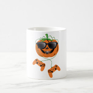 "Halloween Jack-O-Lantern Gamer Tasse - Funny Gami